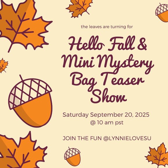 Hello Fall & Mini Mystery Bag Teaser Show! Grab your coffee and let's hangout! - Picture 1 of 3